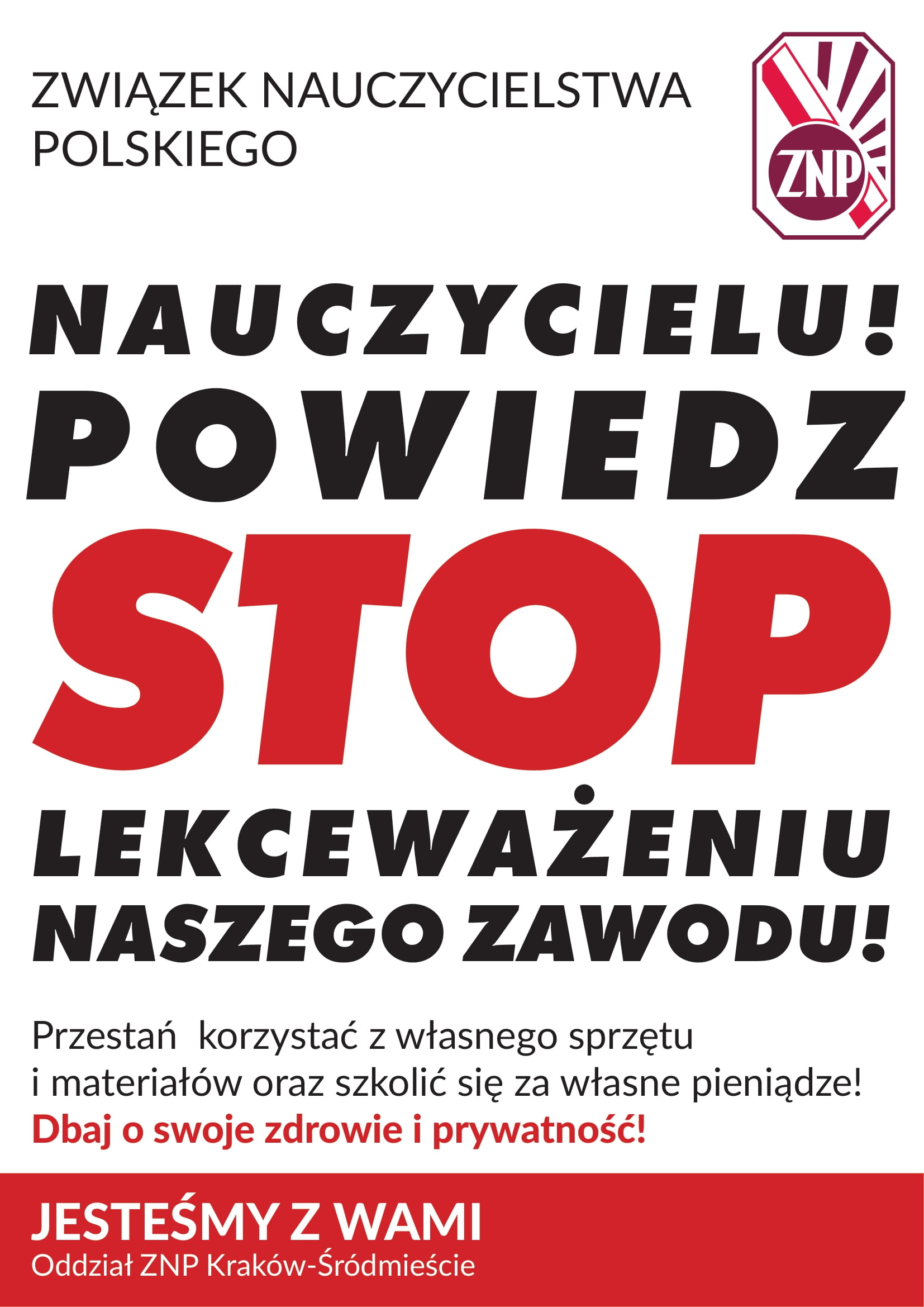 ZNP_plakat_protest-nieKorzystaj_210x196mm-1