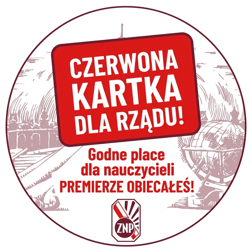 CZERWONA KARTKA DLA RZĄDU!!! - GODNE PŁACE DLA NAUCZYCIELI, PREMIERZE OBIECAŁEŚ!!!